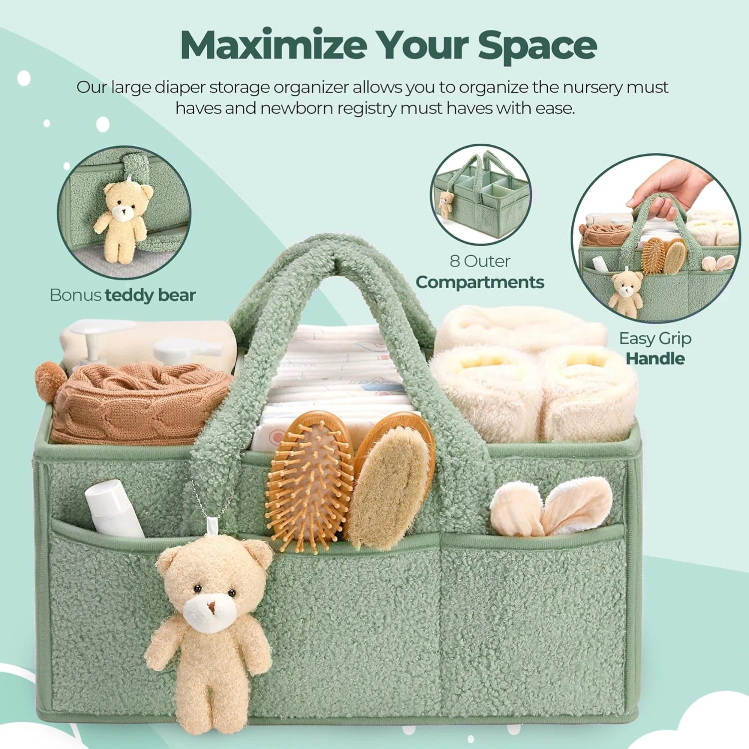 Baby Diaper Organizer Caddy