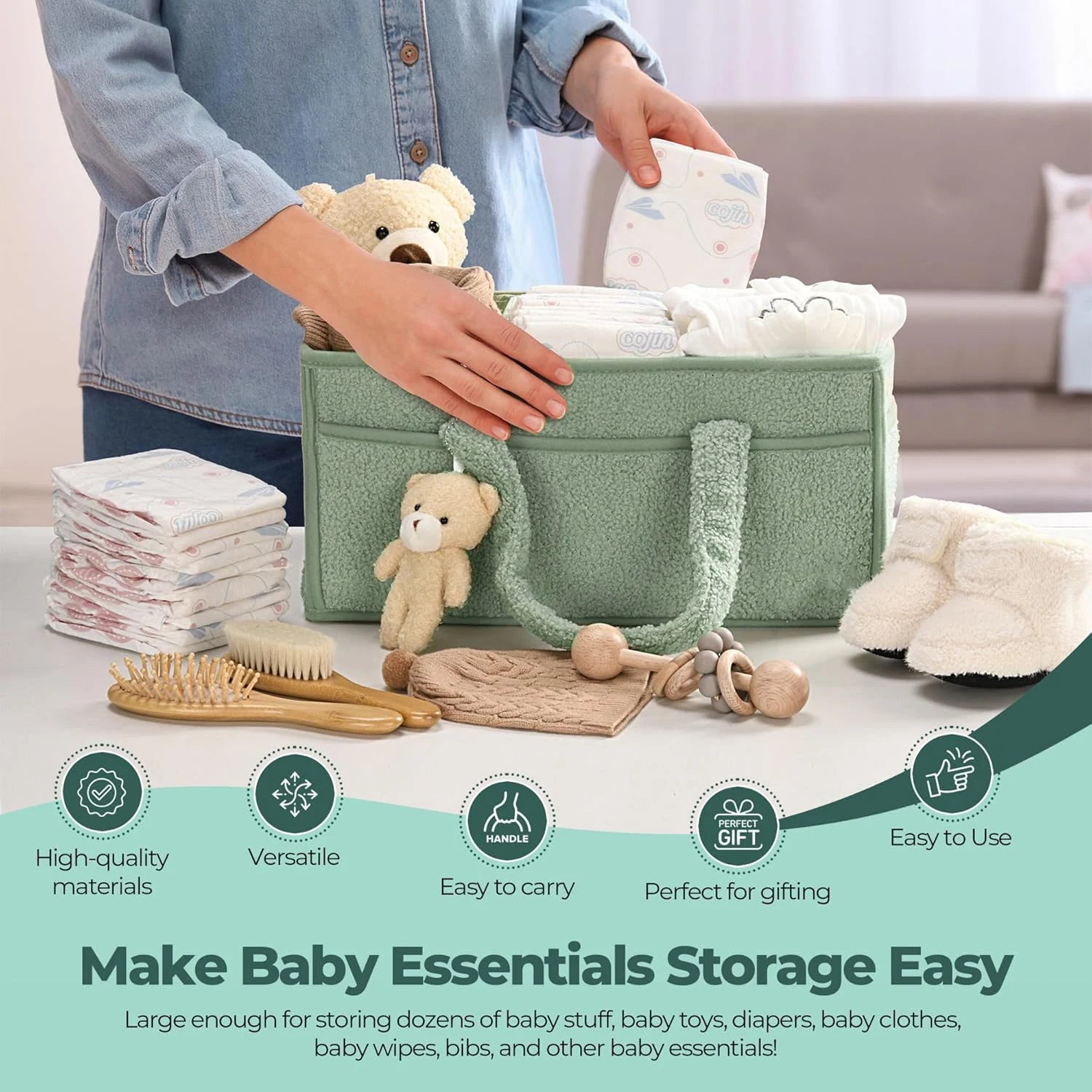 Baby Diaper Organizer Caddy