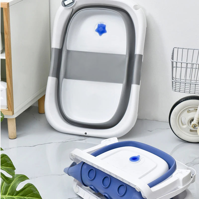 Baby Bath Tub Foldable with Thermometer