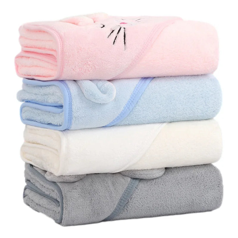 Cartoon Baby Hooded Bath Towel