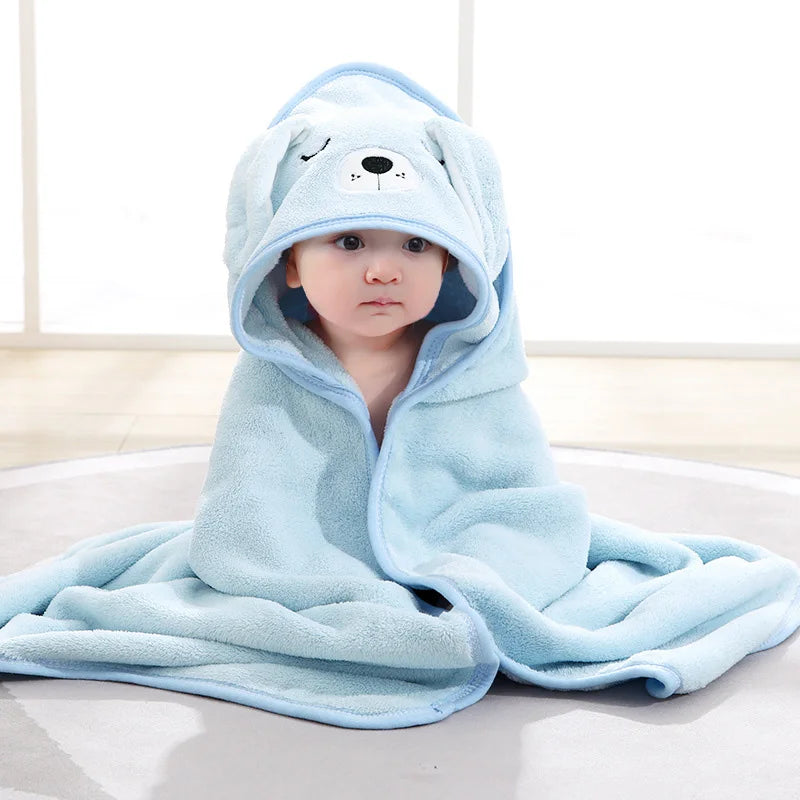 Cartoon Baby Hooded Bath Towel