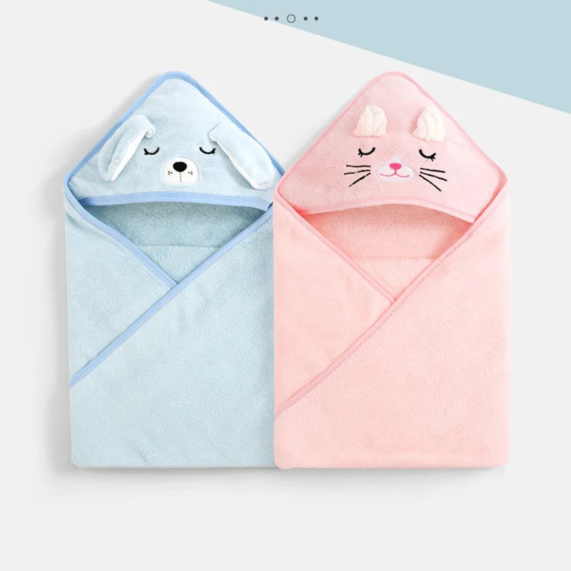 Cartoon Baby Hooded Bath Towel