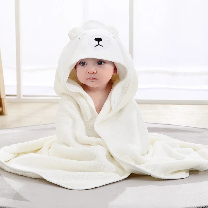 Cartoon Baby Hooded Bath Towel