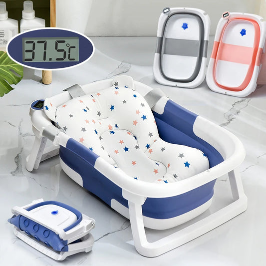 Baby Bath Tub Foldable with Thermometer